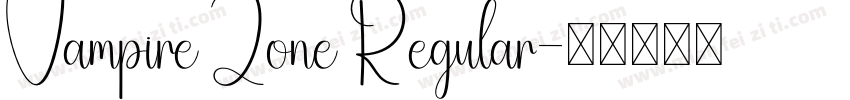 Vampire Zone Regular字体转换